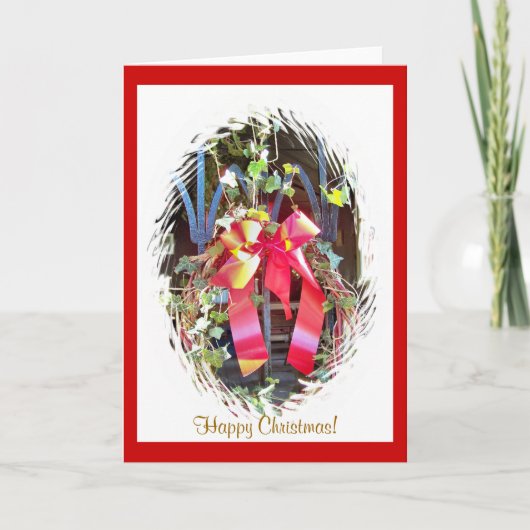 CARTES POUR FÊTES ANNUELLES CHRISTMAS GARLAND (Devant)