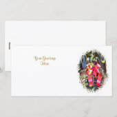 CARTES POUR FÊTES ANNUELLES CHRISTMAS GARLAND (Devant / Derrière)