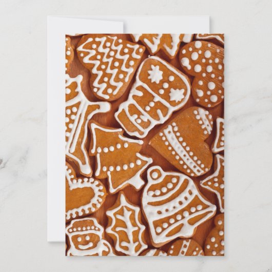 Cartes Pour Fêtes Annuelles Christmas Gingerbread Biscuits (Devant)