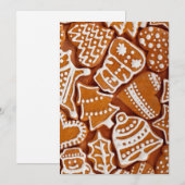 Cartes Pour Fêtes Annuelles Christmas Gingerbread Biscuits (Devant / Derrière)