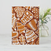 Cartes Pour Fêtes Annuelles Christmas Gingerbread Biscuits (Debout devant)