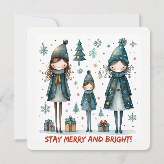 Cartes Pour Fêtes Annuelles Christmas Greeting Postcard (Devant)