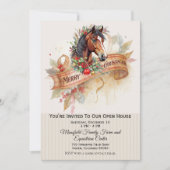 Cartes Pour Fêtes Annuelles Christmas Horse (Devant)