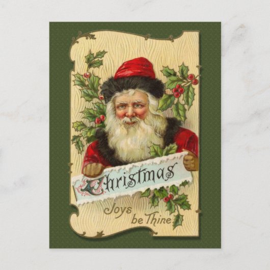 Cartes Pour Fêtes Annuelles Christmas, Joys be Thine (Devant)