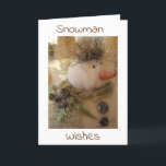 CARTES POUR FÊTES ANNUELLES CHRISTMAS "KISSES" WITH SNOWMAN "WISHES" ROMANCE<br><div class="desc">THIS IS A GREAT CARD FOR THE "SPECIAL SOMEONE" IN YOUR LIFE AT CHRISTMASTIME!!! I THANK YOU SO MUCH FOR STOPPING BY MY CHRISTMAS STORE (ONE OF MY EIGHT) AND I WISH YOU A "VERY" MERRY AND HAPPY CHRISTMAS HOLIDAY!</div>
