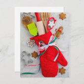 Cartes Pour Fêtes Annuelles Christmas Kitchen (Devant / Derrière)