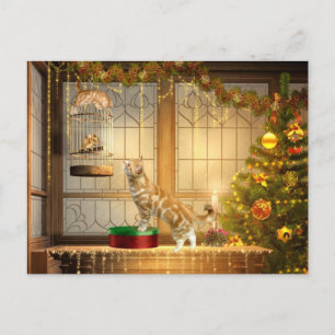 Cartes Pour Fêtes Annuelles Christmas kitties and mouse