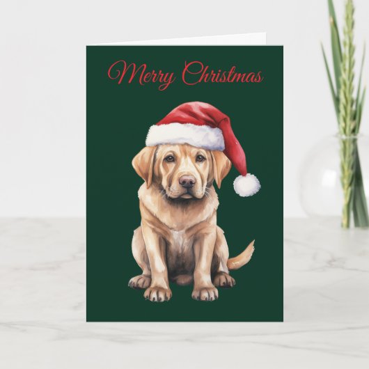 Cartes Pour Fêtes Annuelles Christmas Labrador (Devant)