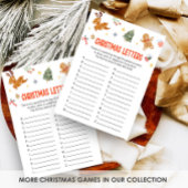 Cartes Pour Fêtes Annuelles Christmas Letters Game