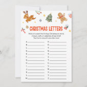 Cartes Pour Fêtes Annuelles Christmas Letters Game (Devant)