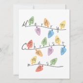 Cartes Pour Fêtes Annuelles Christmas Lights in Sign Language (Devant)