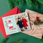 Cartes Pour Fêtes Annuelles Christmas Llama Custom Photo<br><div class="desc">Cute Christmas llama personalized photo cards.</div>