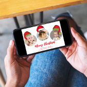 Cartes Pour Fêtes Annuelles Christmas mignon Père Noël Elf Funny Whimsical 3 P