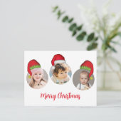 Cartes Pour Fêtes Annuelles Christmas mignon Père Noël Elf Funny Whimsical 4 P (Debout devant)