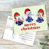 Cartes Pour Fêtes Annuelles Christmas mignon Père Noël Elf Funny Whimsical 4 P