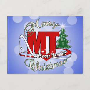 Cartes Pour Fêtes Annuelles CHRISTMAS MT Massage Therapist