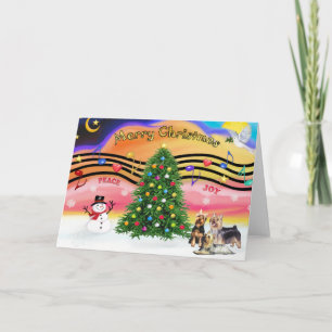 Cartes Pour Fêtes Annuelles Christmas Music 2 - Silky Terriers (3)