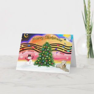 Cartes Pour Fêtes Annuelles Christmas Music 2 - Wheaten Terrier (ld)