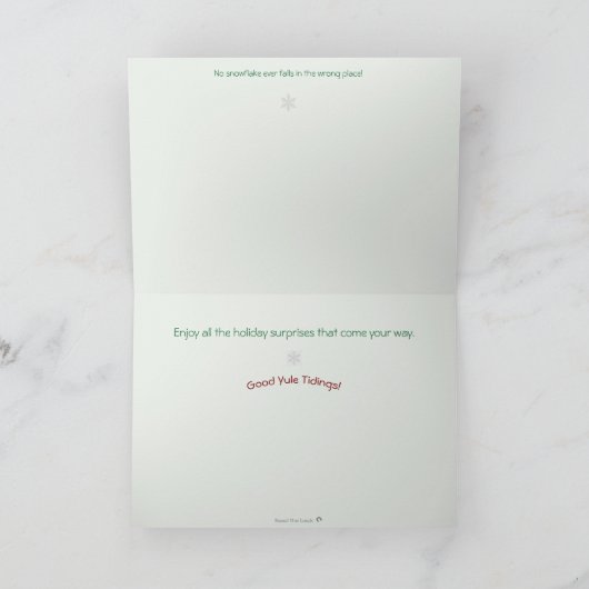 Cartes Pour Fêtes Annuelles Christmas-Northern lights with Santa (Intérieur)