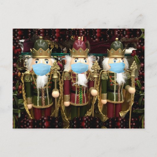 Cartes Pour Fêtes Annuelles Christmas Nutcracker Soldiers Masked (Devant)