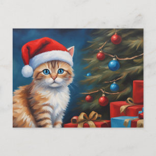 Cartes Pour Fêtes Annuelles Christmas Orange Tabby Kitten