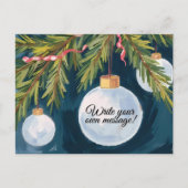 Cartes Pour Fêtes Annuelles Christmas Ornament Custom Text Personalized (Devant)