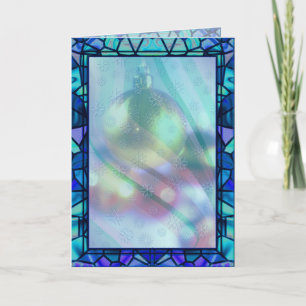 Cartes Pour Fêtes Annuelles CHRISTMAS ORNAMENT VERRE TAILLÉ par SHARON SHARPE