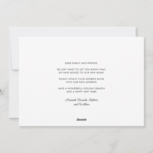 Cartes Pour Fêtes Annuelles Christmas Palm Tree Coastal Moving (Dos)