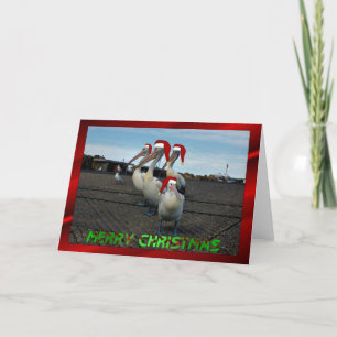 Cartes Pour Fêtes Annuelles Christmas pelican family funny hummor Christmas xm