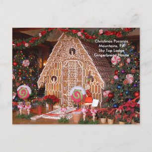 Cartes Pour Fêtes Annuelles Christmas Poconos Mountains, PA Sky Top Lodge