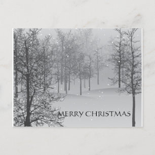 Cartes Pour Fêtes Annuelles Christmas PostCards Snowy Scene