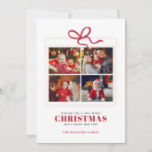 Cartes Pour Fêtes Annuelles Christmas Present 4 Photo Collage (Devant)