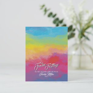 Cartes Pour Fêtes Annuelles Christmas Rainbow Card