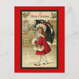 Cartes Pour Fêtes Annuelles "Christmas Red Coat"
