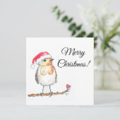 Cartes Pour Fêtes Annuelles Christmas Robin (Debout devant)