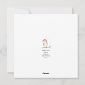 Cartes Pour Fêtes Annuelles Christmas Robin (Dos)