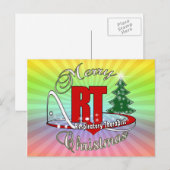 Cartes Pour Fêtes Annuelles CHRISTMAS RT Respiratory Therapy (Devant / Derrière)