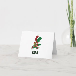 Cartes Pour Fêtes Annuelles Christmas Running Turtle 26.2