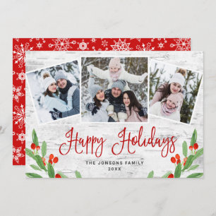 Cartes Pour Fêtes Annuelles Christmas Rustic Birch Bark