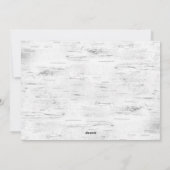 Cartes Pour Fêtes Annuelles Christmas Rustic Birch Bark (Dos)