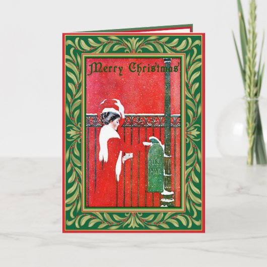 Cartes Pour Fêtes Annuelles Christmas Salutations (Devant)