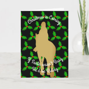 Cartes Pour Fêtes Annuelles Christmas Santa Would be Riding