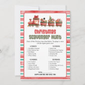 Cartes Pour Fêtes Annuelles Christmas Scavenger Hunt Game (Devant)