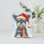 Cartes Pour Fêtes Annuelles Christmas Schnauzer (Debout devant)