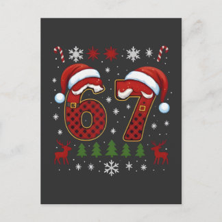 Cartes Pour Fêtes Annuelles Christmas Six Seven 67 Santa Xmas Gen Alpha