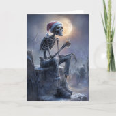 Cartes Pour Fêtes Annuelles Christmas Skeleton (Devant)