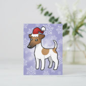 Cartes Pour Fêtes Annuelles Christmas Smooth Fox Terrier (Debout devant)