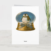 Cartes Pour Fêtes Annuelles Christmas Snow Globe Card (Dos)