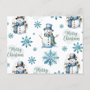 Cartes Pour Fêtes Annuelles Christmas Snowman