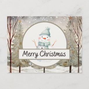 Cartes Pour Fêtes Annuelles Christmas Snowman
